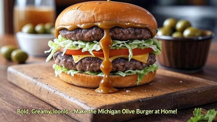 Olive burger recipe