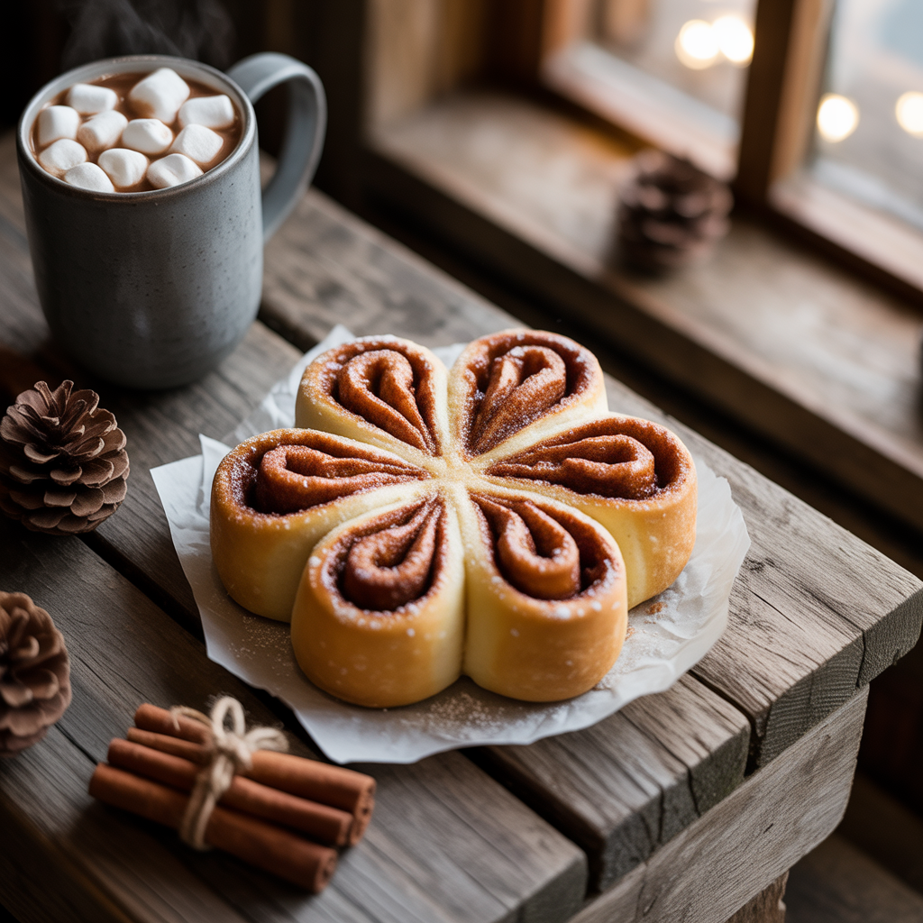 Cinnamon Roll Snowflake Recipe